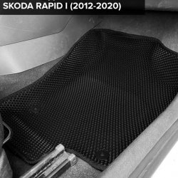 3D коврики EVA с бортами Skoda Rapid I (2012-2020)