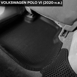 3D коврики EVA с бортами Volkswagen Polo VI лифтбек (2020-н.в.)