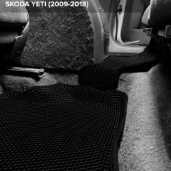 3D коврики EVA с бортами Skoda Yeti (2009-2018)