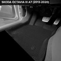 3D коврики EVA с бортами Skoda Octavia III A7 (2013-2020)