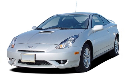 2D коврики EVA в салон и багажник на Toyota Celica VII T230, правый руль (1999-2006)