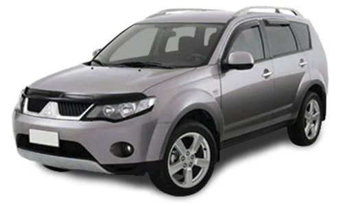 2D коврики EVA в салон и багажник на Mitsubishi Outlander II XL (2005-2013)