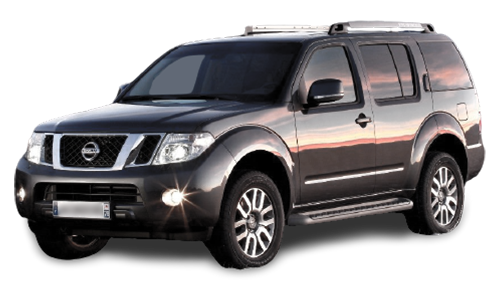 3D коврики EVA с бортами в салон на Nissan Pathfinder III R51 7 мест (2004-2014)