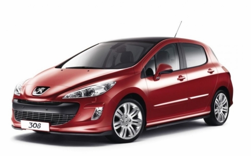 3D коврики EVA с бортами в салон на Peugeot 308 I хэтчбек, универсал (2007-2015)