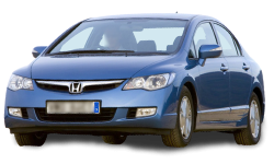 3D коврики EVA с бортами в салон на Honda Civic VIII седан (2005-2012)