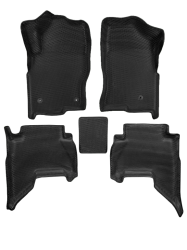 3D коврики EVA с бортами в салон  на Nissan Pathfinder III R51 7 мест (2004-2014)
